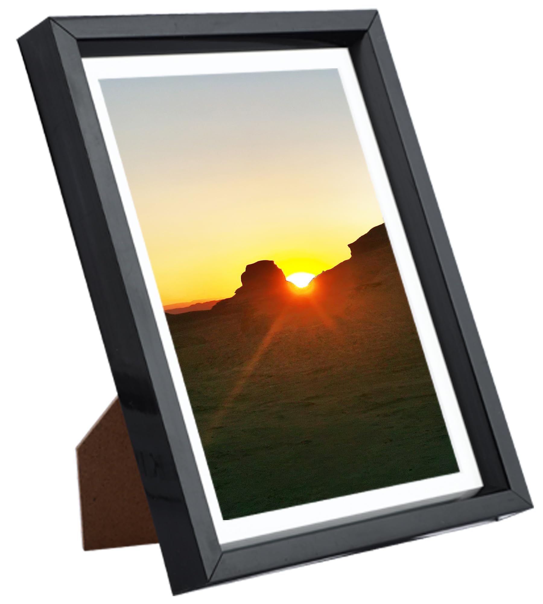 Aynoo 4x6 Picture Frame, Display Pictures 4x6 Collage Picture Frame Black, Wall and Tabletop Plastic Frame,Black